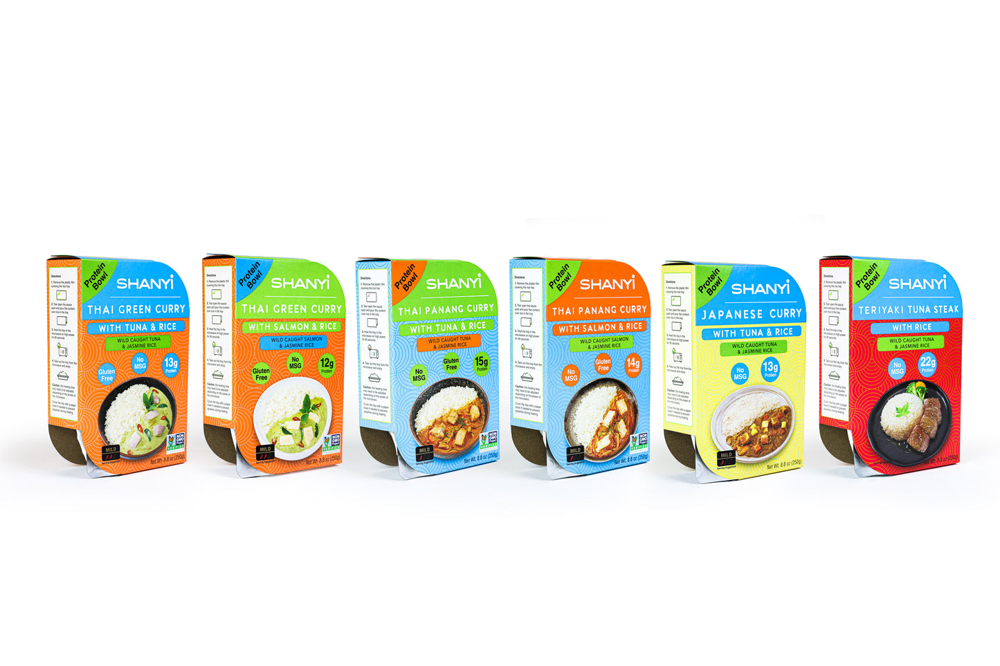 SHANYi Ready-to-Eat meals, Mixed pack, 6 flavors