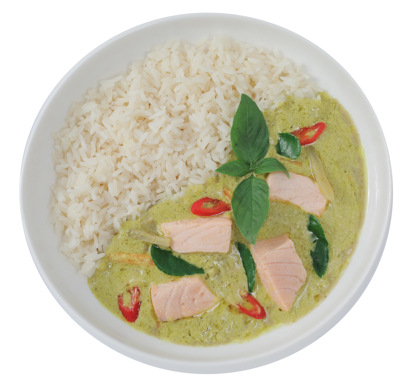 Thai Green Curry Salmon with Jasmine Rice