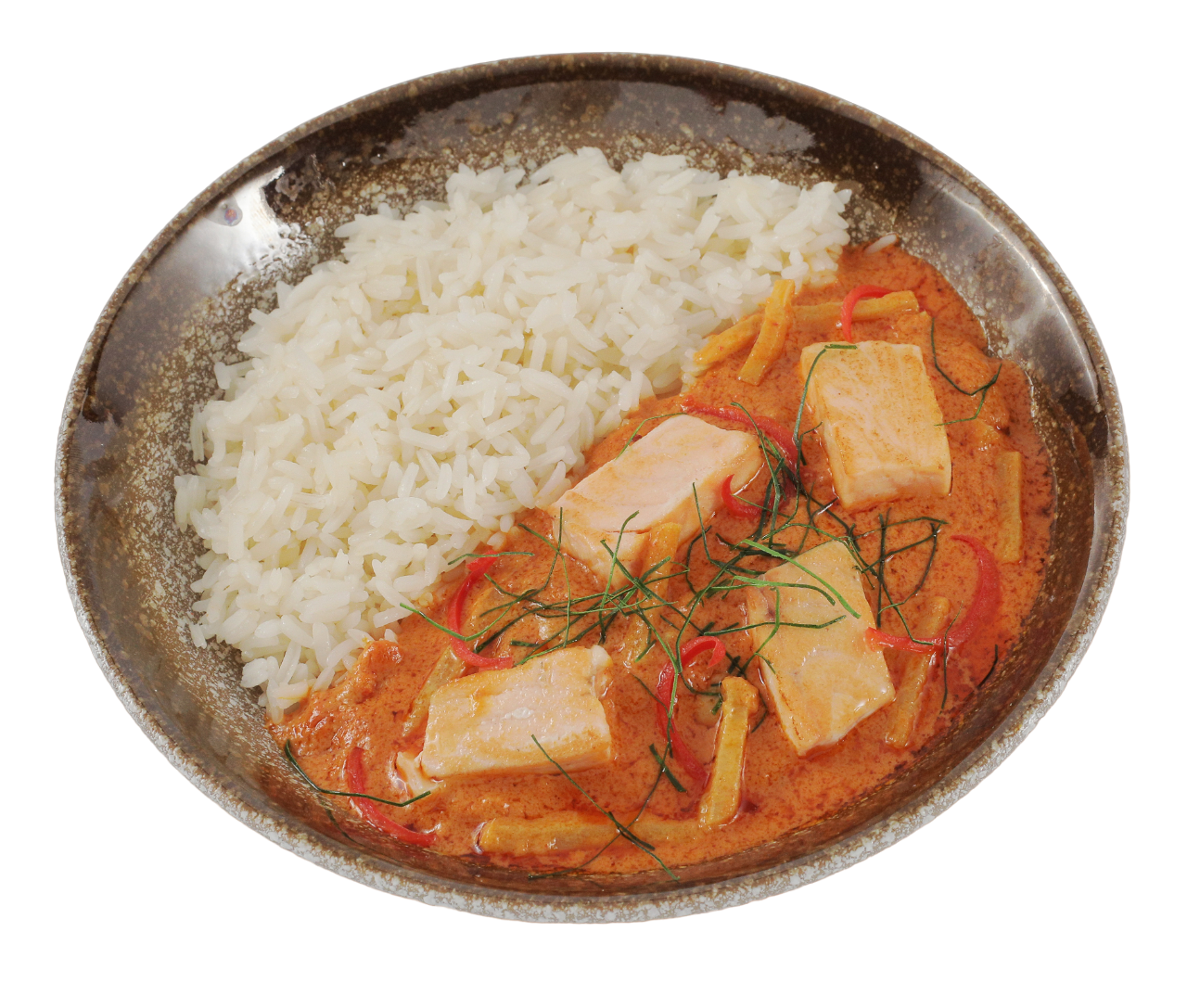 Thai Panang Curry Salmon with Jasmine Rice